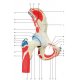 Model lidského kyčelního kloubu se svaly - 7 častí