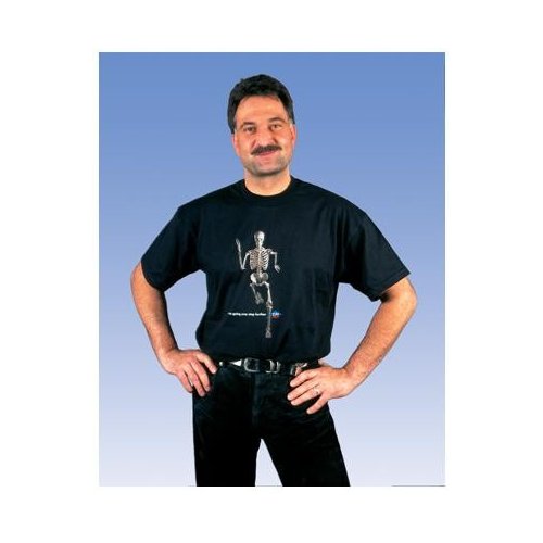 Anatomické tričko - kráčející kostlivec - XL - DOPRODEJ