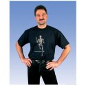 Anatomické tričko - kráčející kostlivec - XL - DOPRODEJ