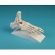 Model lidského chodidla - očíslovaný - s částí holenní a lýtkové kosti