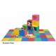 Desky puzzle pěnové celobarevné 30x30, 10ks