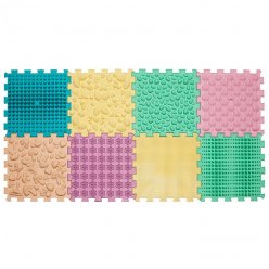 Masážní ortopedické podložky "Puzzle Mix" 8 modulů