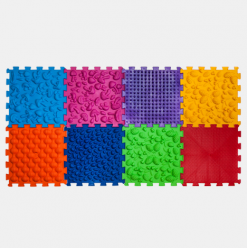 Masážní ortopedické podložky "Puzzle Mix" 8 modulů