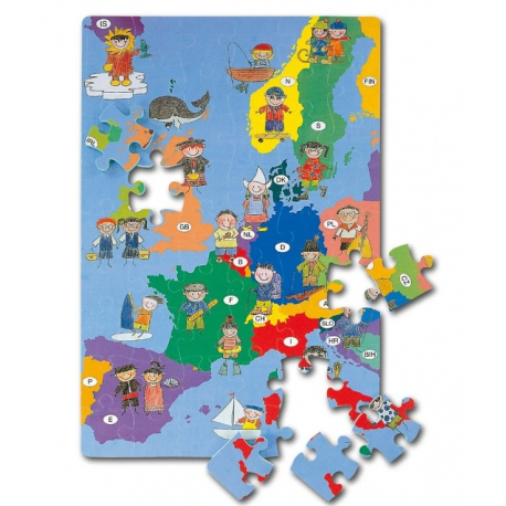 Mapa Evropy puzzle podložka