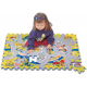 Město silnice pěnové podlahové puzzle podložka 54ks
