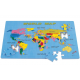 Dětské podlahové puzzle Mapa světa 54 dílků
