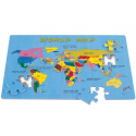 Podlahové puzzle Mapa světa Eva podložka PN200