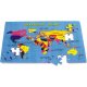 Dětské podlahové puzzle Mapa světa 54 dílků